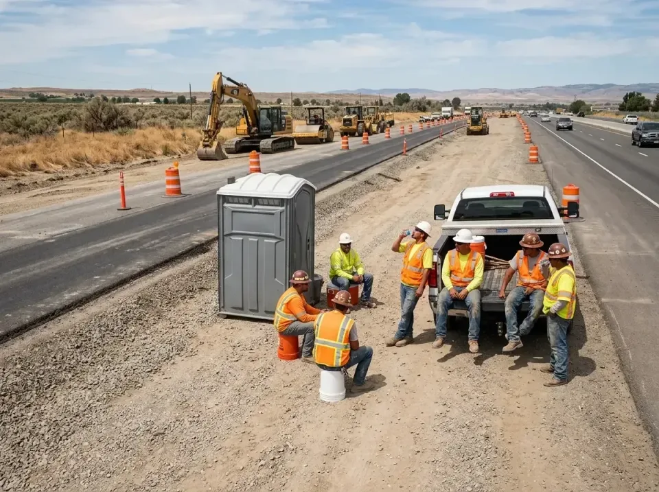highway-road-construction-crew-007 — frequently asked questions, Porta Potty and Restroom Rentals in Bozeman, MT